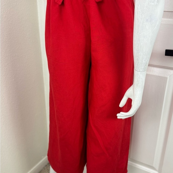 Red Carter Vibrant Red Jumpsuit with Wide-Leg Design Size XS. A48 - Picture 13 of 16